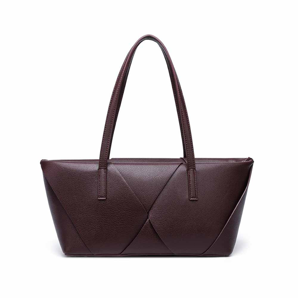 #79.9 Women's new stitching contrast shoulder bag large commuter handbag